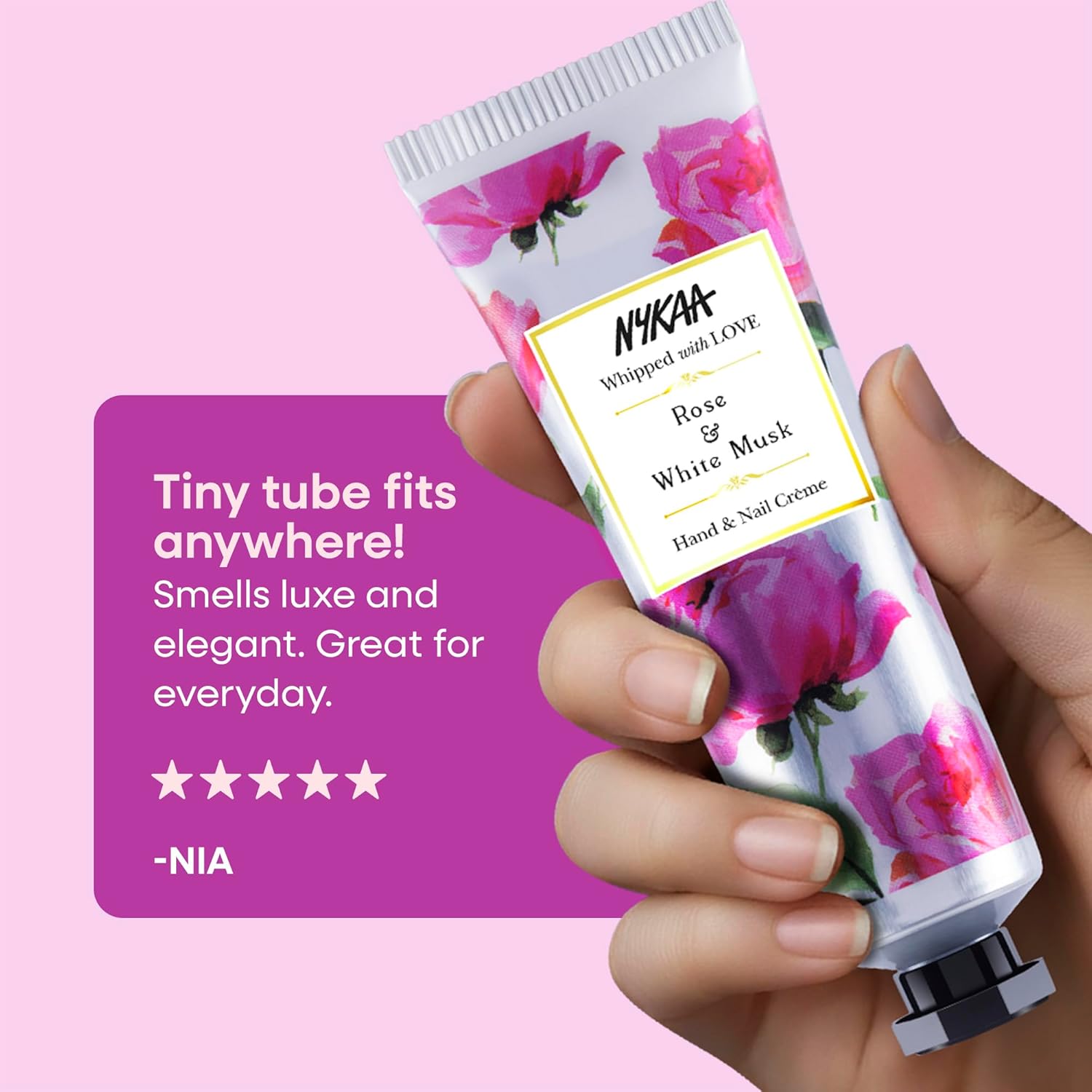 Nykaa Rose & White Musk Hand & Nail Crème 30ml