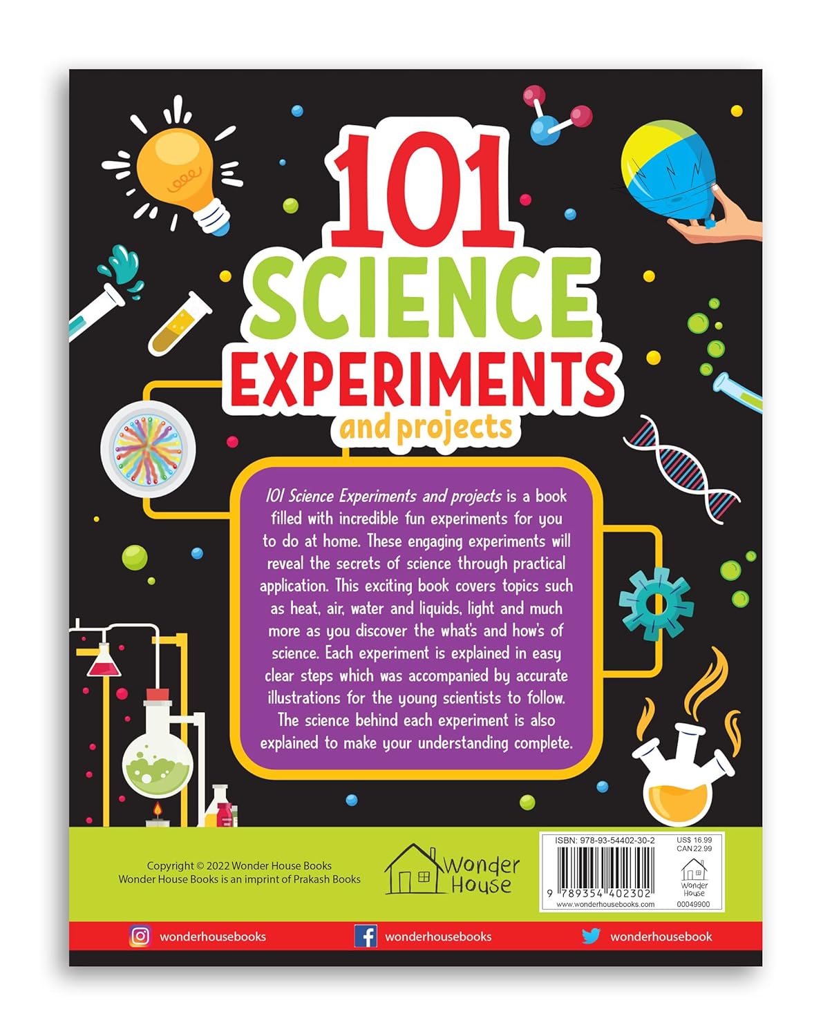 101 Science Experiments and Projects for Children | Hands-On Activities to Learn STEM Concepts Book