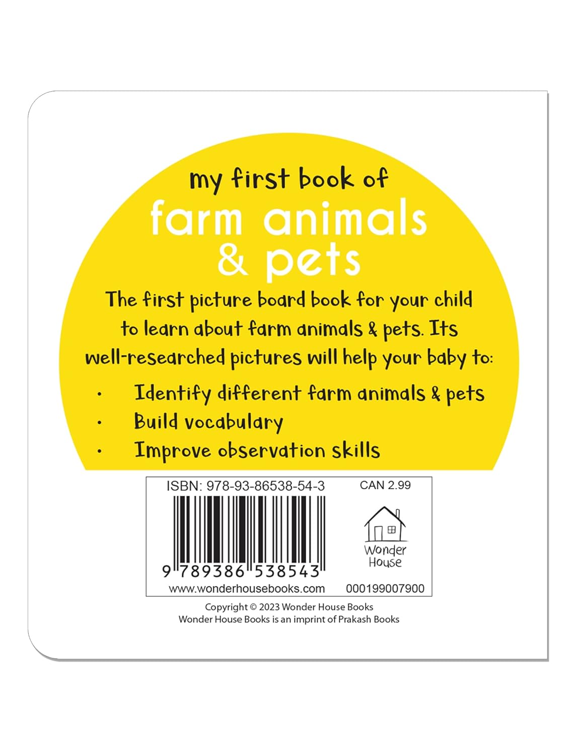 My First Book of Farm Animals & Pets |  Hardcover