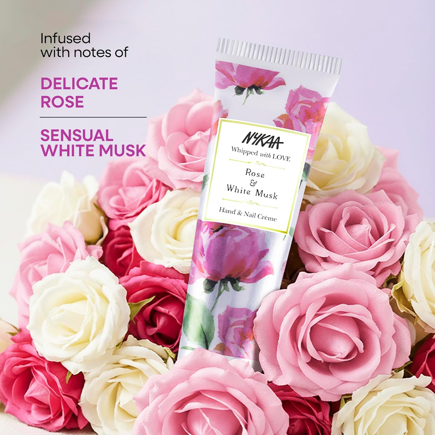Nykaa Rose & White Musk Hand & Nail Crème 30ml