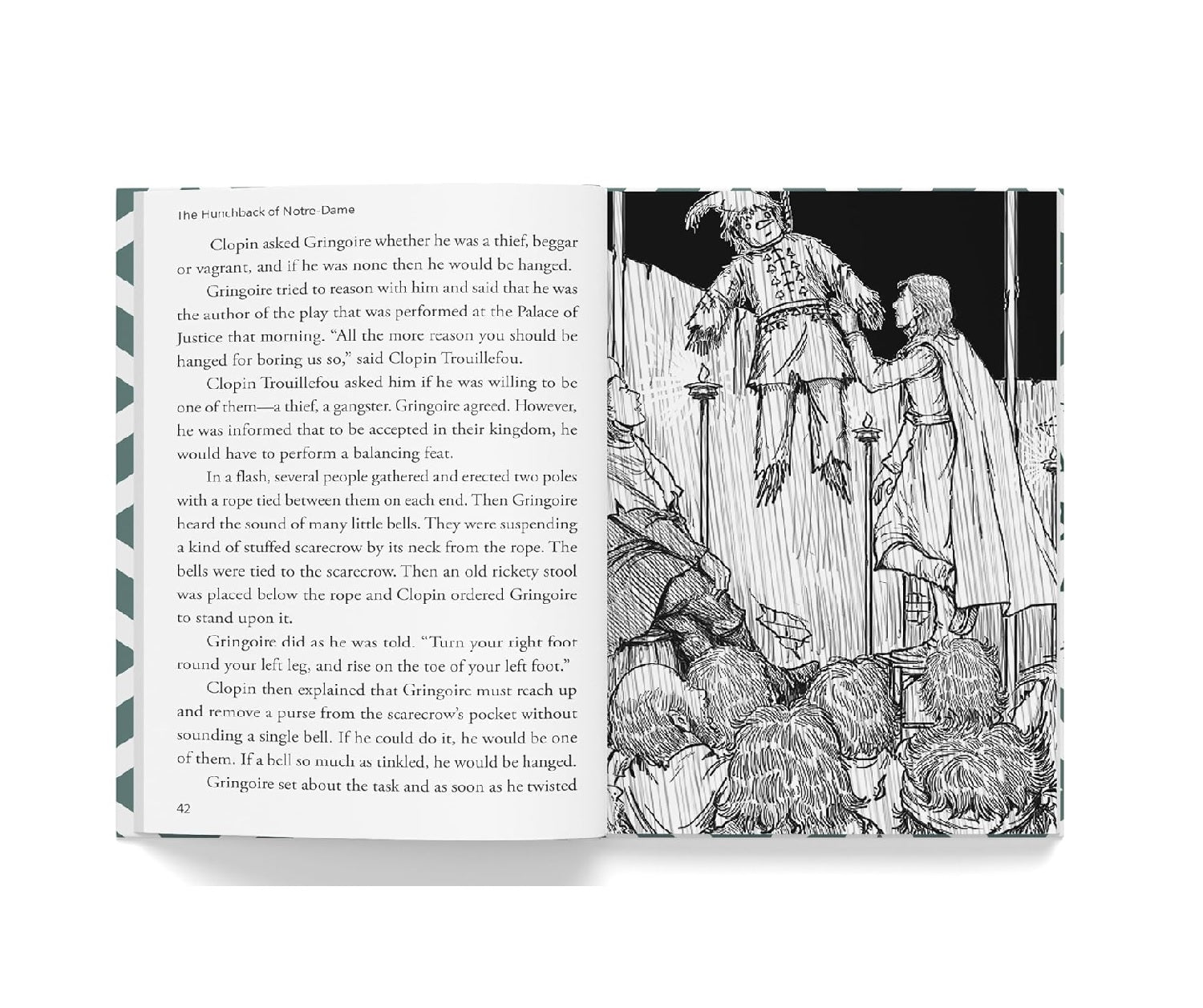 The Hunchback of Notre-Dame for Kids : Illustrated Abridged Children Classic English Novel with Review Questions Hardcover  Book