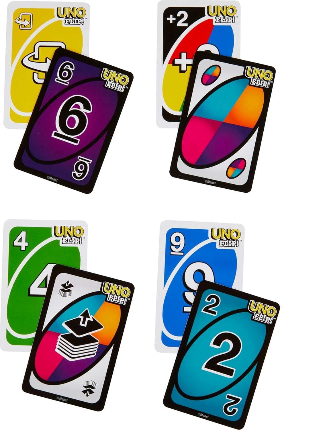 UNO Flip! Card Game – Double-Sided Cards with Dark Mode | Fun Family & Party Game (Ages 7+)