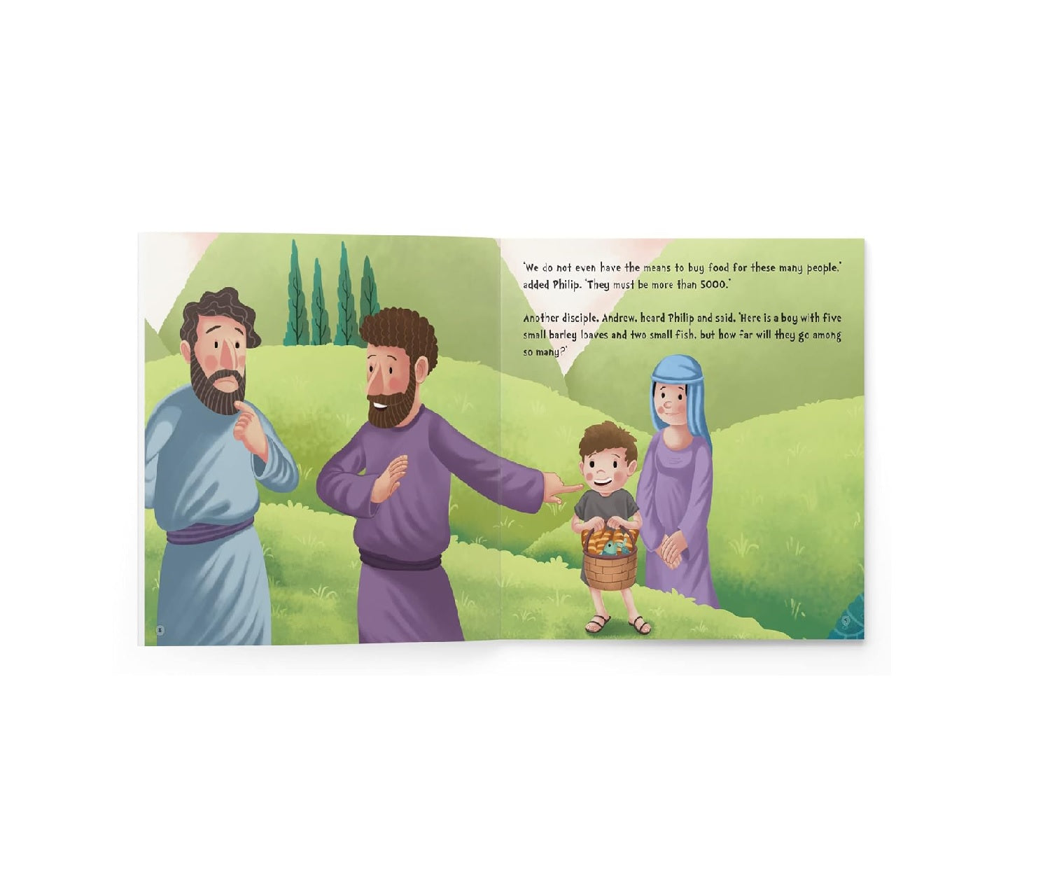 My First Illustrated Bible Story: Jesus feeds 5000 Paperback Book
