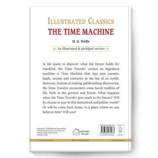 Time Machine: Illustrated Abridged Children Classics English Novel With Review Questions(Hardback)  Book