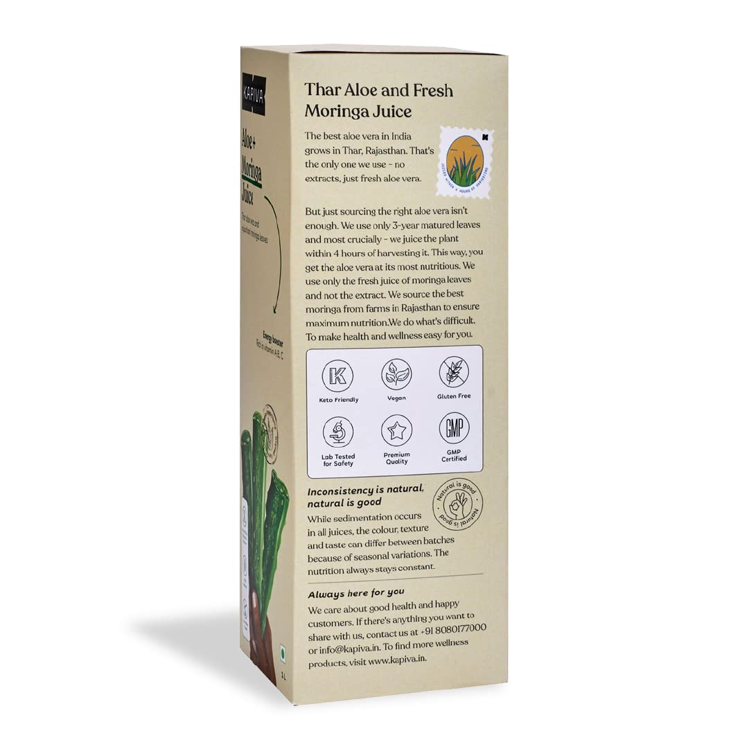 Kapiva Aloe Vera + Moringa Juice (1L)