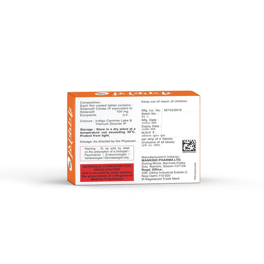 Manforce 100 - Strip of 4 Tablets
