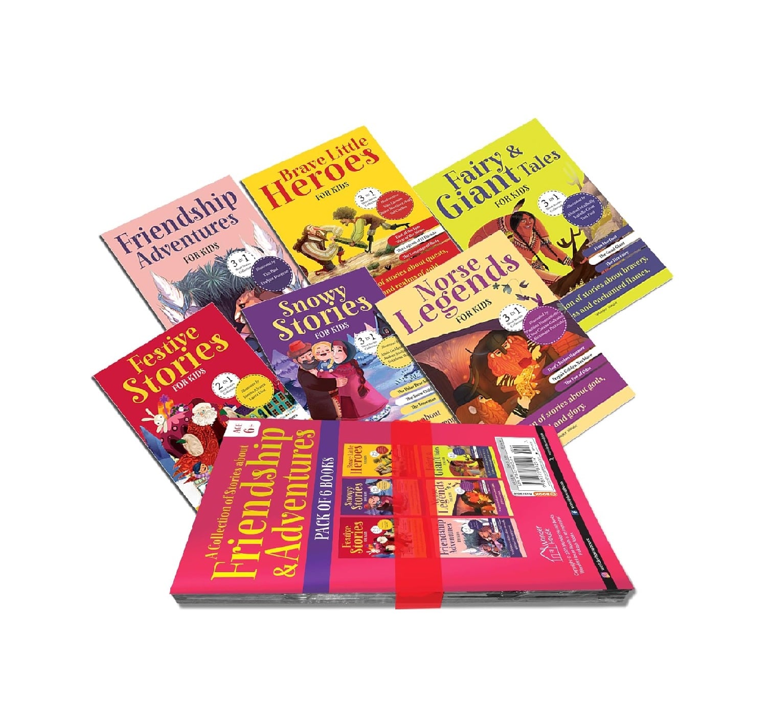 A Collection of Stories about Friendship and Adventures (Pack of 6 books)