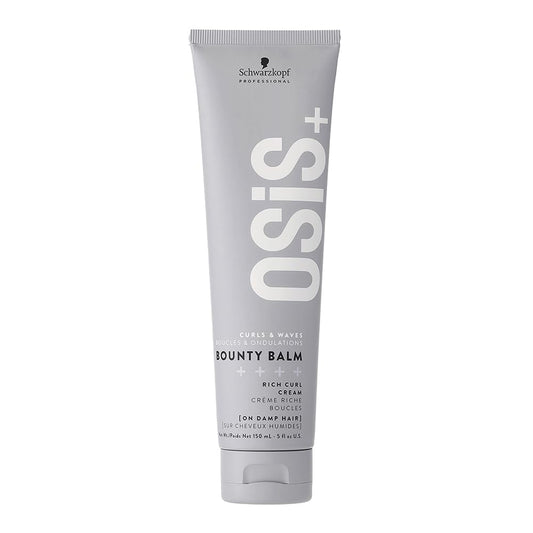 Schwarzkopf Professional OSiS+ Bounty Balm Rich Curl Cream For Taming and Enhanceing The Curly and Wavy Hair | Adds Shine & Softness With Glycerin, Red Algae, and Brown Algae Derivative - 150ml
