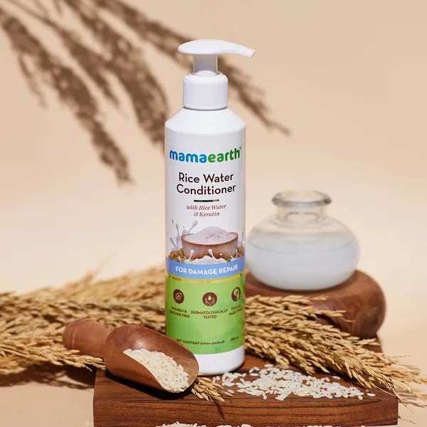 Mamaearth Rice Water Conditioner With Rice Water and Keratin - 250 ml