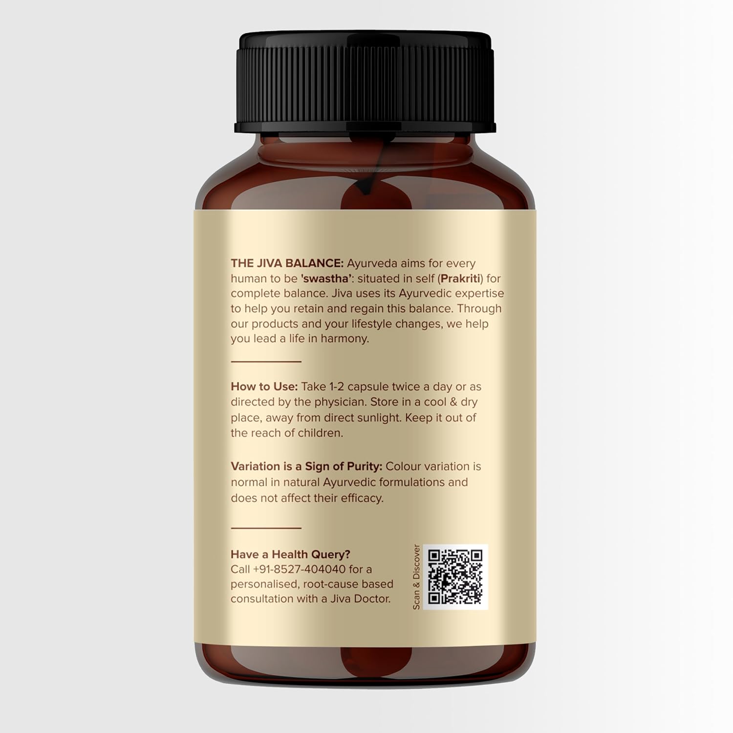 Jiva Ayurveda Giloy (60 capsule) For immunity, respiratory problems, cough, cold, tonsils and asthmatic condition