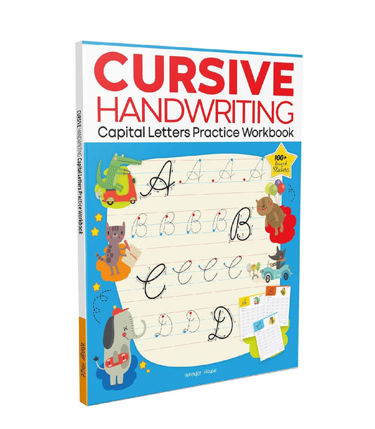 Cursive Handwriting Practice Workbook: Capital Letters | Level 1 | Ages 5–8 | Paperback
