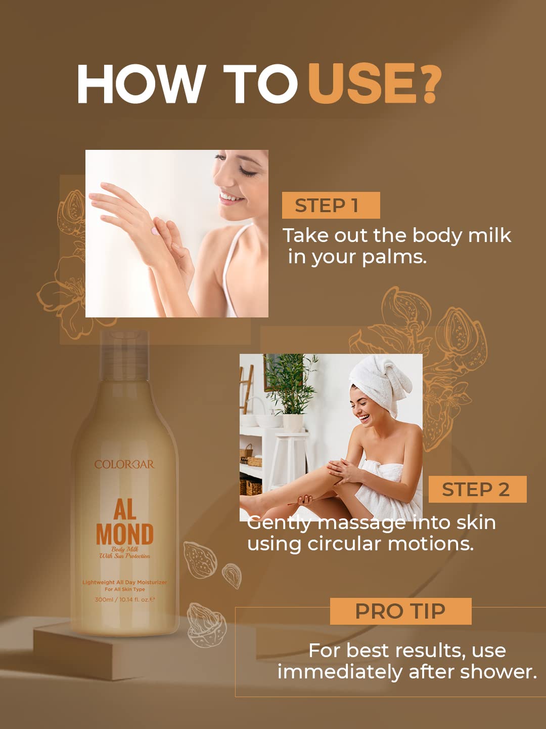 Colorbar Almond Body Milk, 300 ml