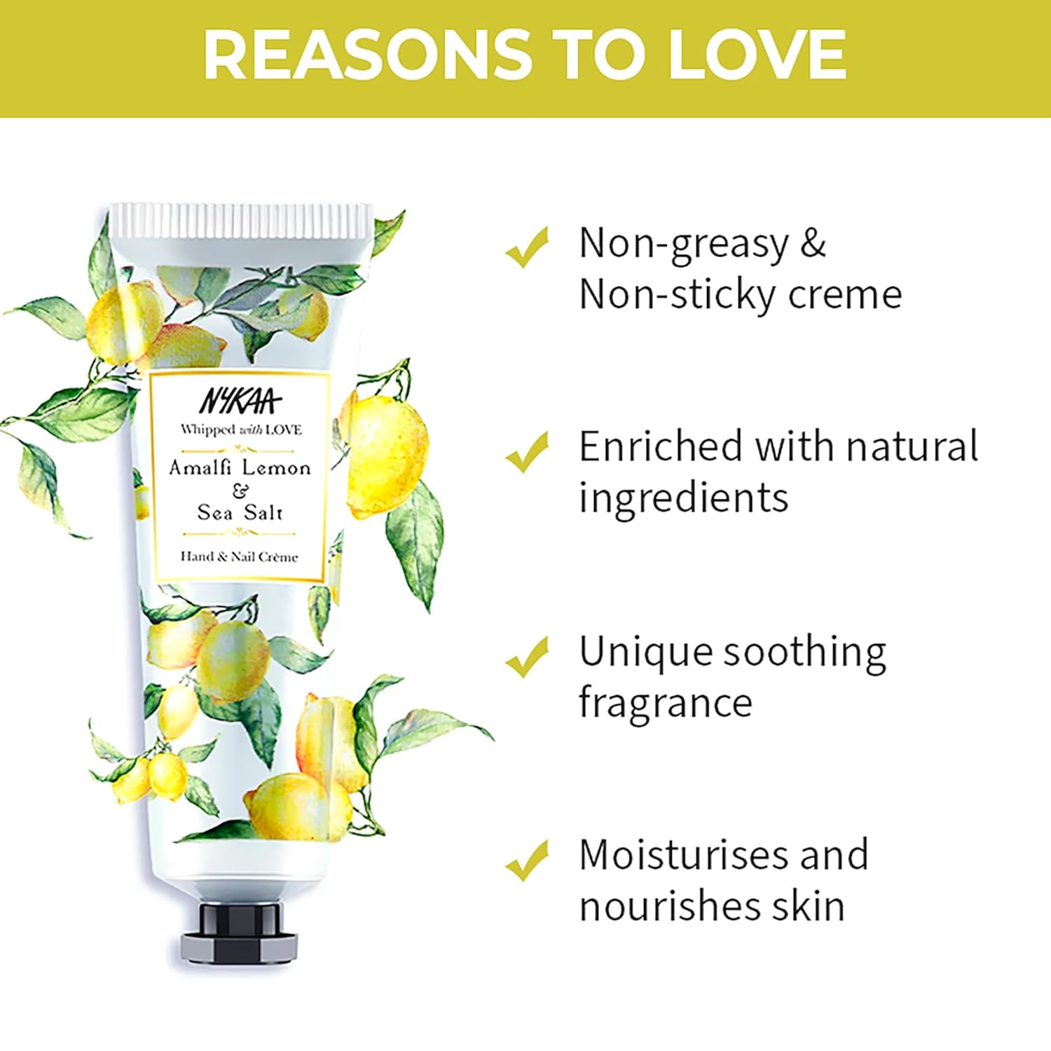 Nykaa Amalfi Lemon & Sea Salt Hand & Nail Crème