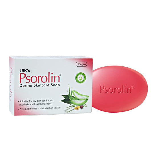 Dr JRK’s Psorolin Medicated Bathing Bar 75gm For Cleansing and Moisturizing skin