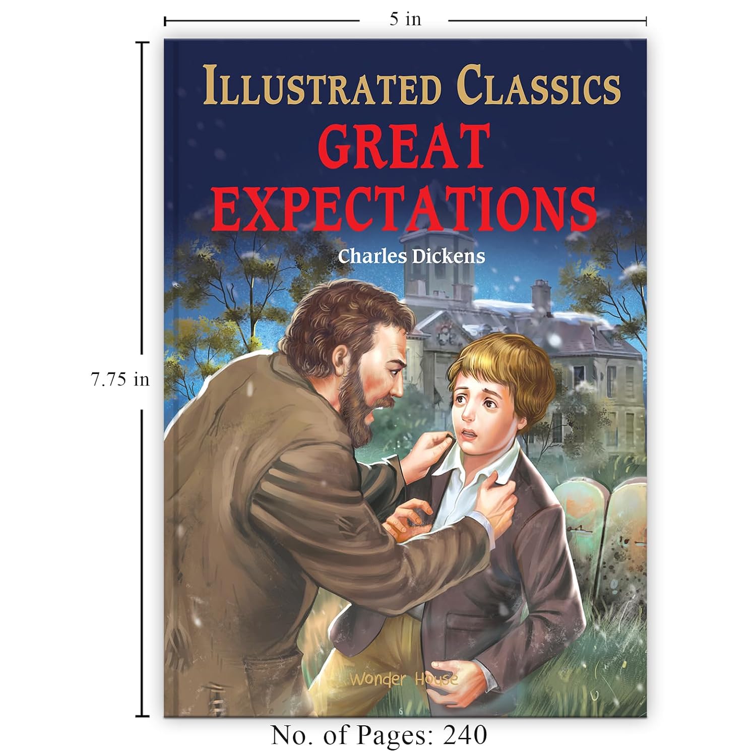 Great Expectations : Illustrated Abridged Children Classic English Novel with Review Questions Hardcover  Book