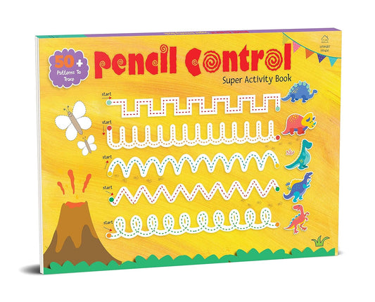 Pencil Control Super Activity Book for Kids – Practice Lines, Curves, Shapes & Patterns | Hardcover – Coloring Book
