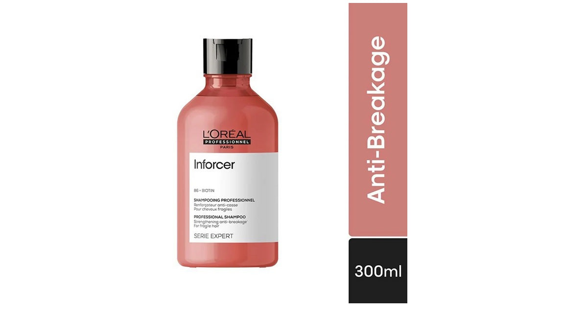 LOreal Professionnel Inforcer Shampoo For Reduced Hair Breakage With Biotin & Vitamin B6 300 ml