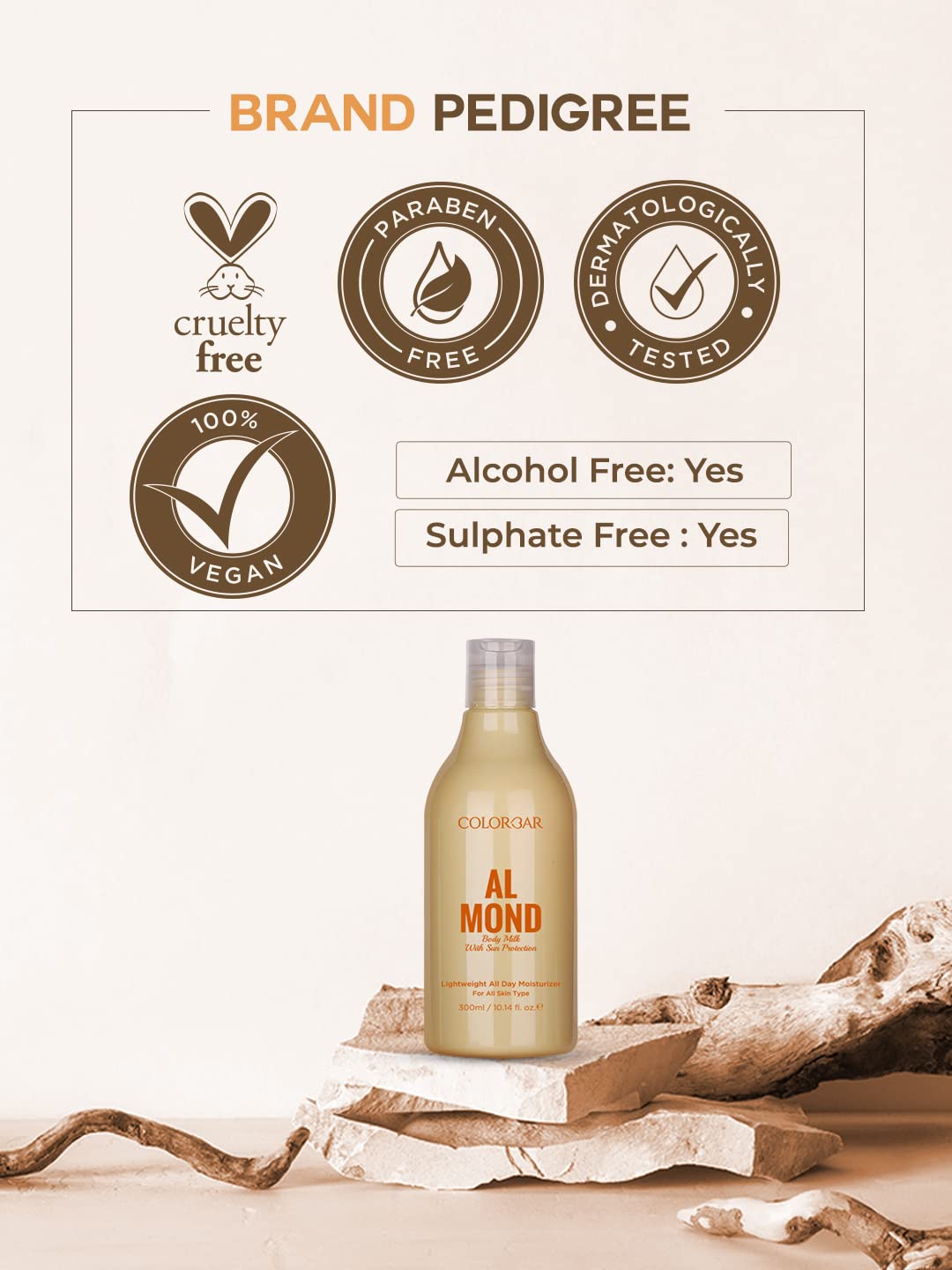 Colorbar Almond Body Milk, 300 ml