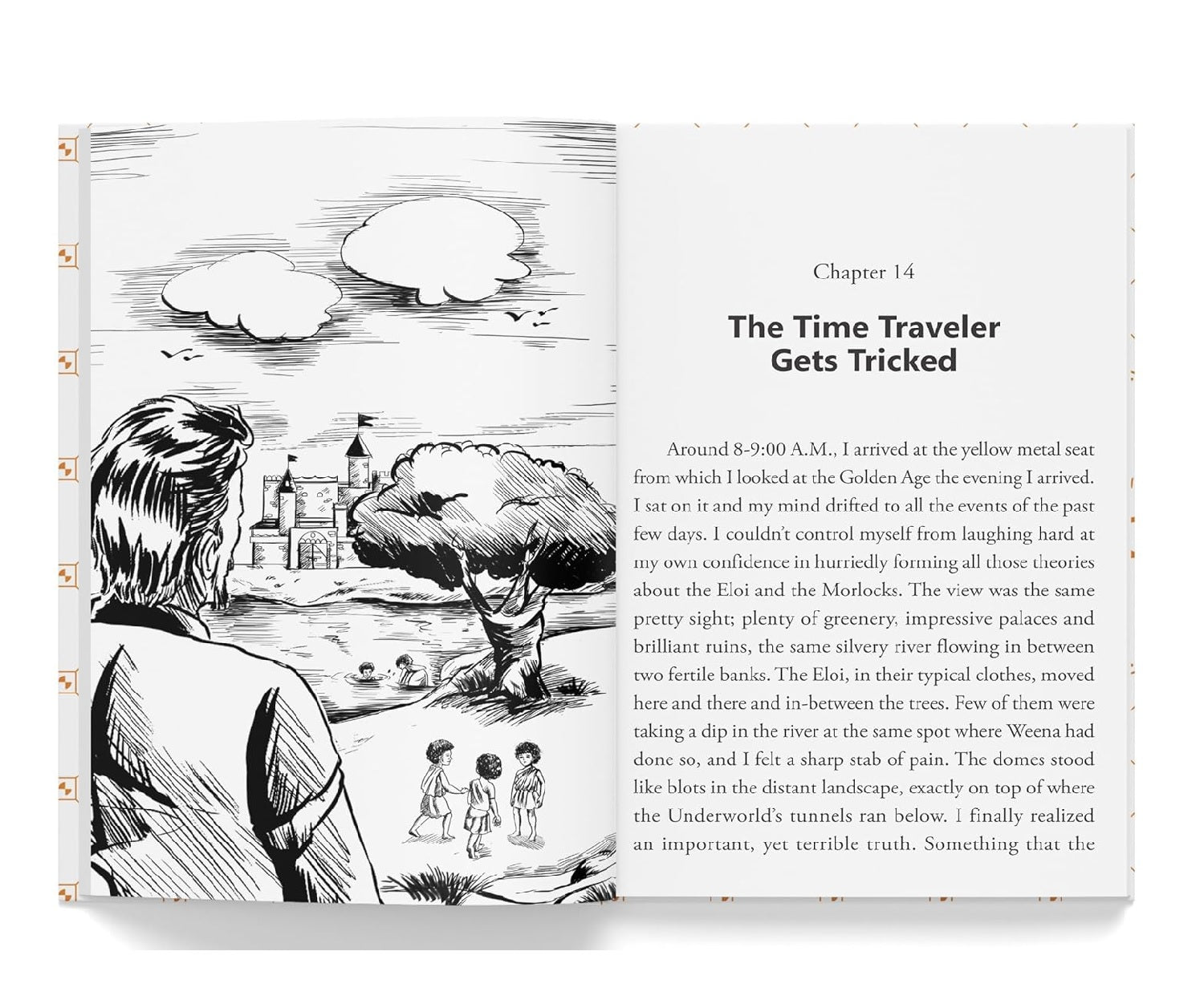 Time Machine: Illustrated Abridged Children Classics English Novel With Review Questions(Hardback)  Book