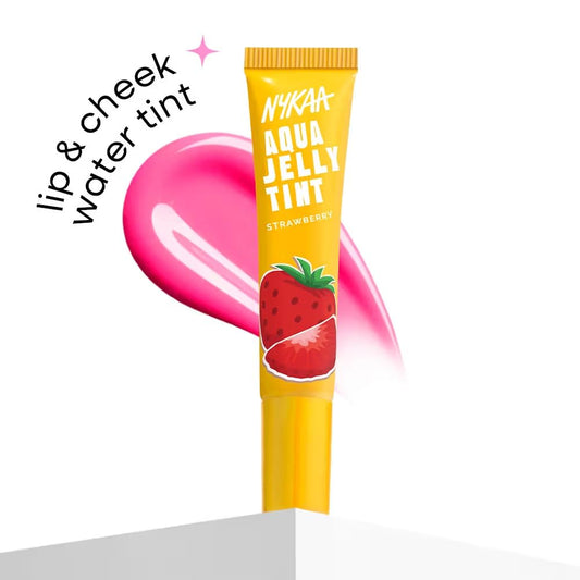 Nykaa Cosmetics Aqua Jelly Lip & Cheek Multi-use Water Tint - Strawberry (10ml)