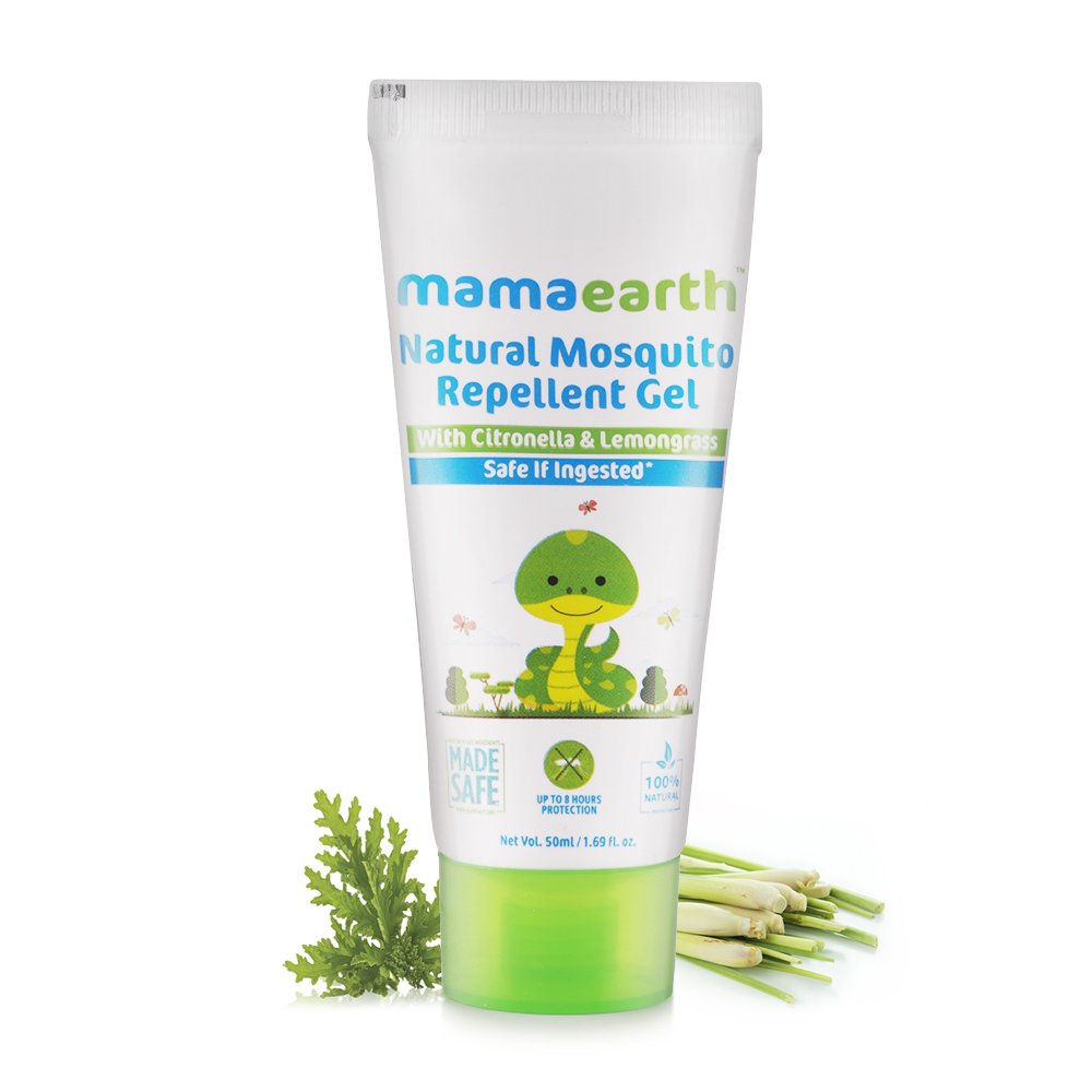 Mamaearth Natural Mosquito Repellent Gel 50ml. DEET Free.
