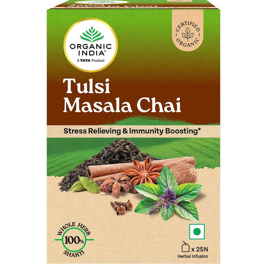 Organic India Tulsi Masala Chai, 25 Tea Bags