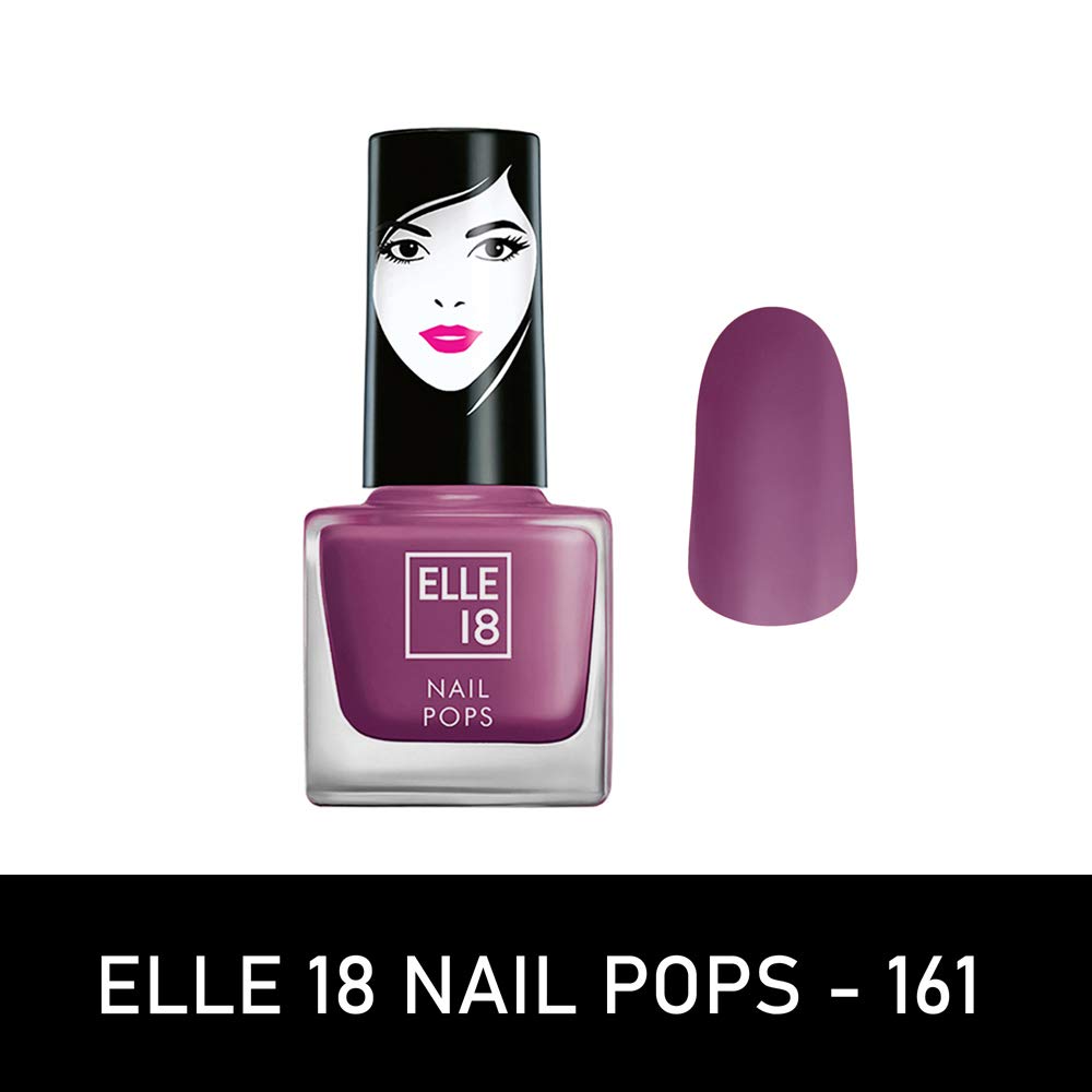 Elle 18 Nail Pops Nail Color 159 & Elle18 Matte Finish Combo, 15 Ml