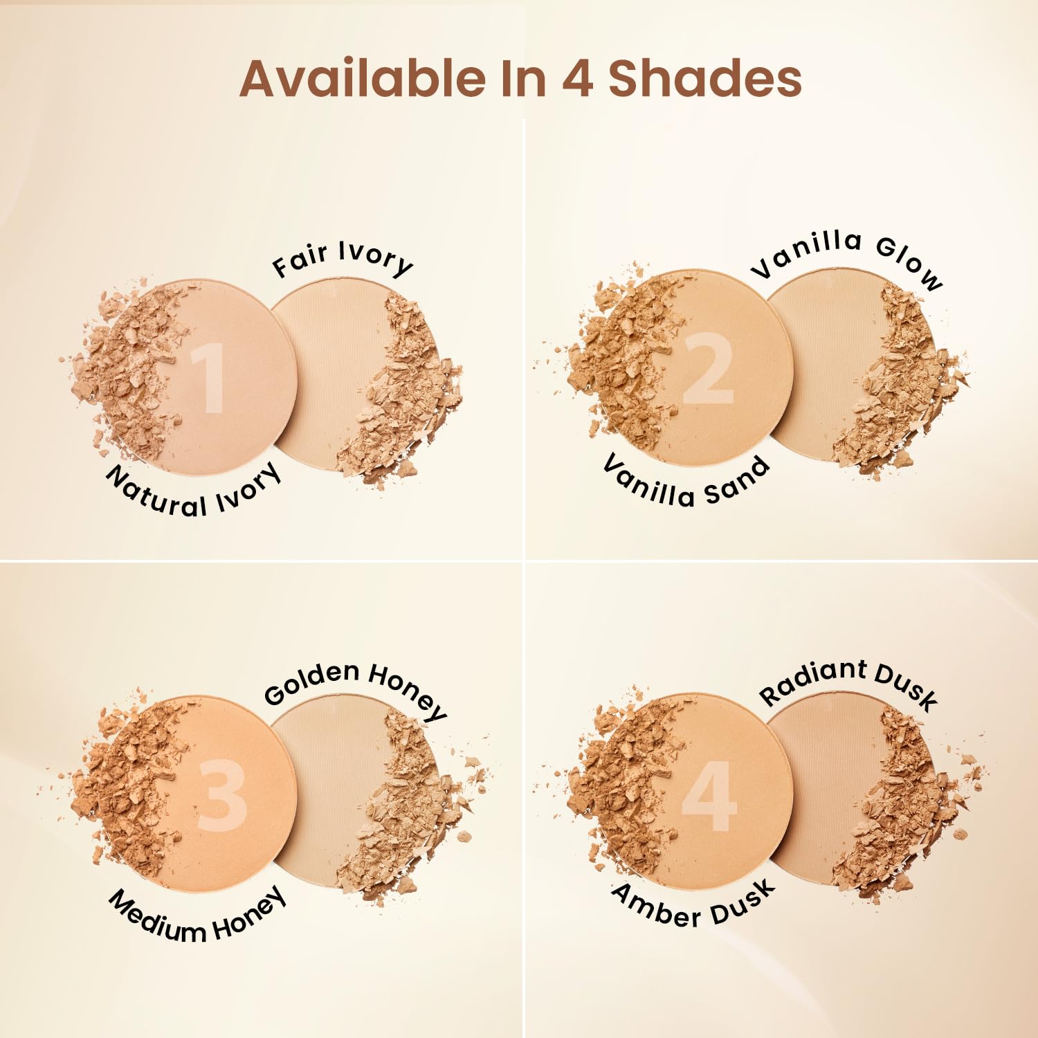 Swiss Beauty Double Duty Compact Powder | 2-in-1 Compact for Day to Night | Buildable Coverage | With Vitamin E & Hyaluronic Acid | 18g, Shade- 1- Natural Ivory/Fair Ivory
