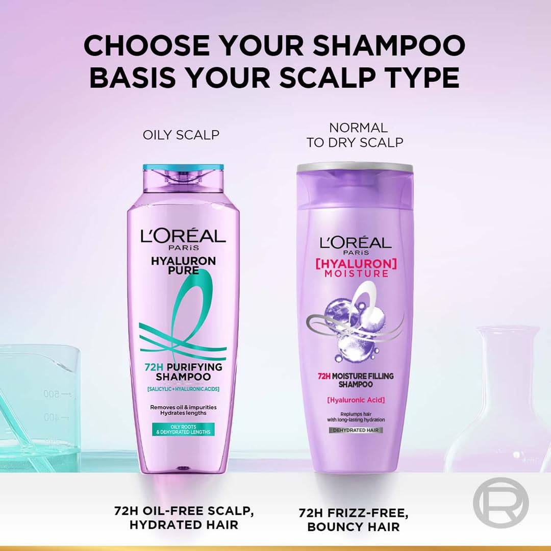LOreal Paris Hyaluron Pure 72H Purifying Shampoo - 200 ml