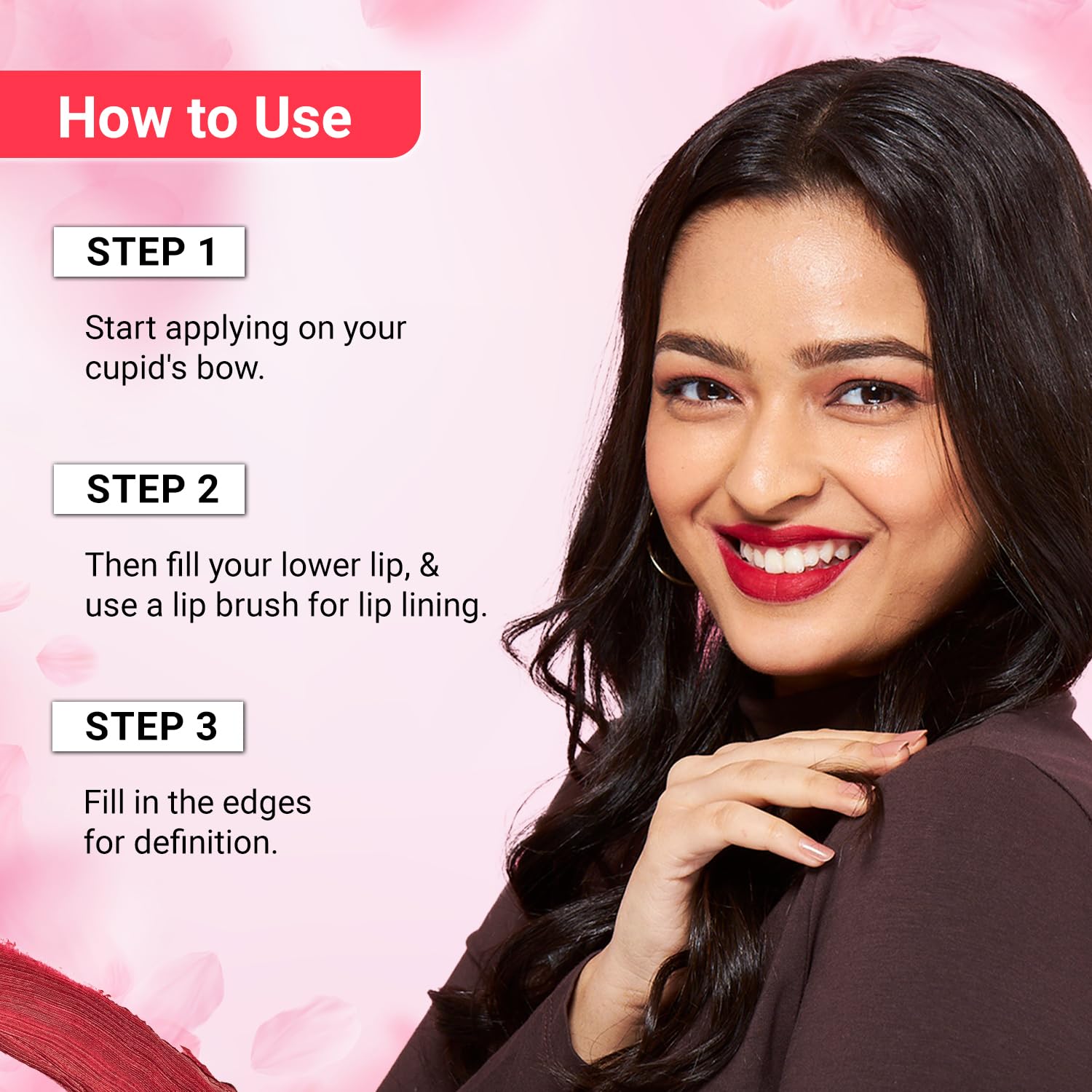 Iba Pure Lips Moisture Rich Lipstick for Women- A60 Cherry Red, 4g