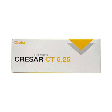 Cresar CT 6.25mg Tablet – 10 Tablets For Hypertension (high blood pressure)