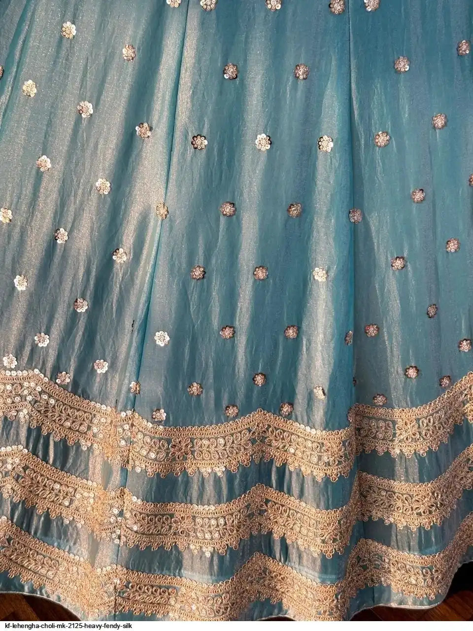 KF LEHENGHA CHOLI MK 2125 HEAVY FENDY SILK