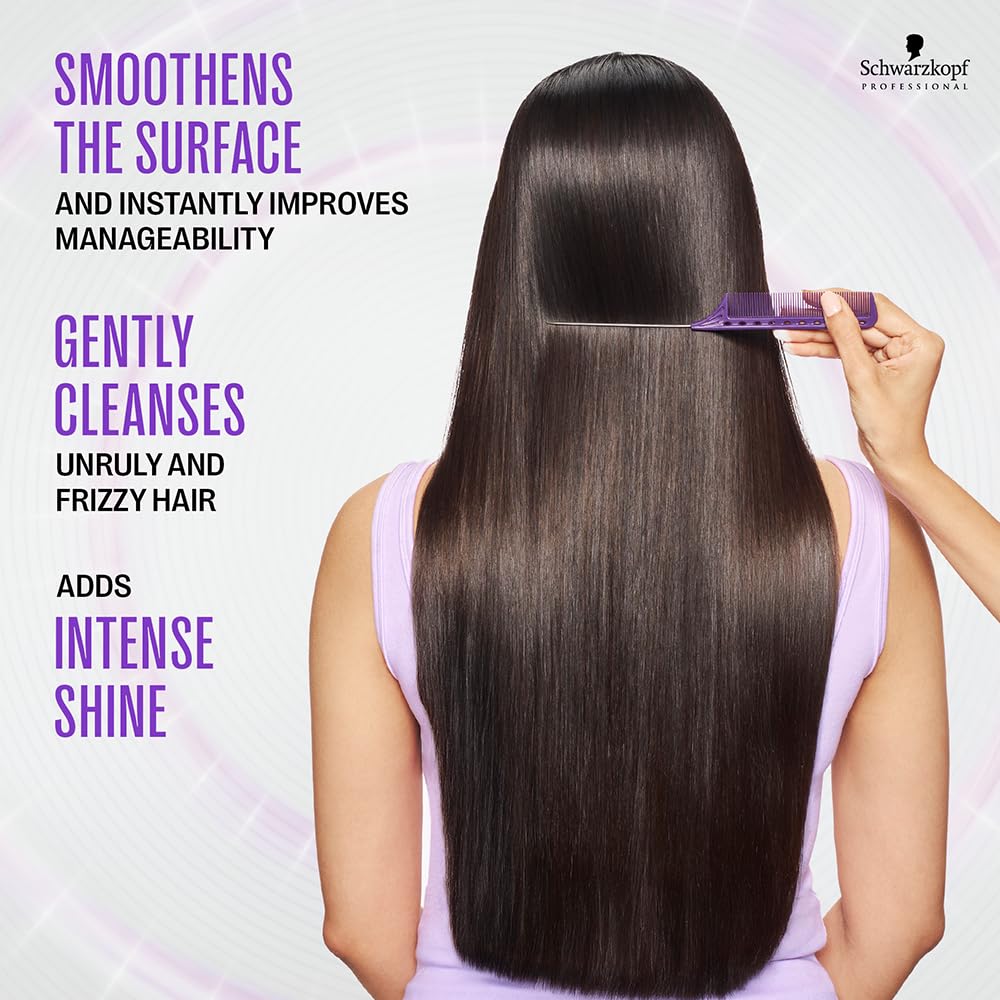 c Professional Bonacure Frizz Away Shampoo For Men & Women | Anti-Frizz & Smoothing Formula with Babassu Oil | Tames Unruly Hair & Enhances Shine (250ml)