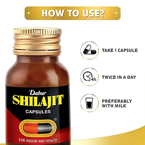 Dabur Ayurvedic Shilajeet Capsules (100caps)