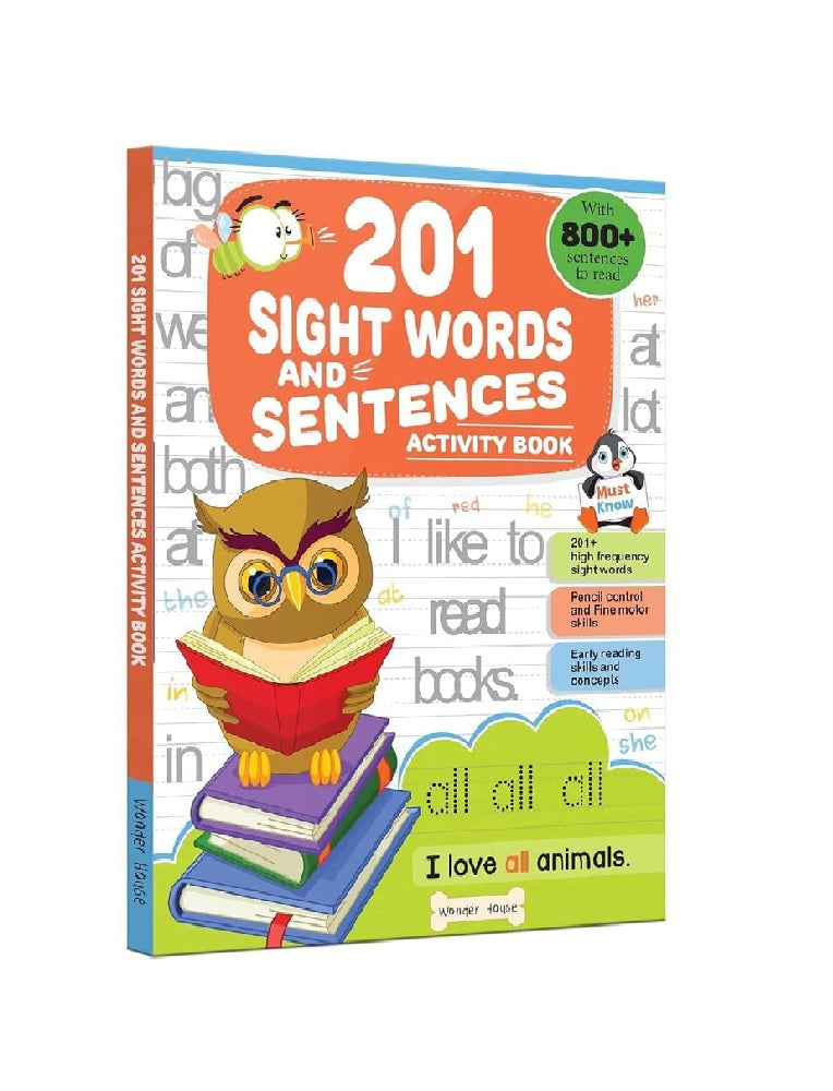 201 Sight Words and Sentences: Activity Book for Children | Paperback