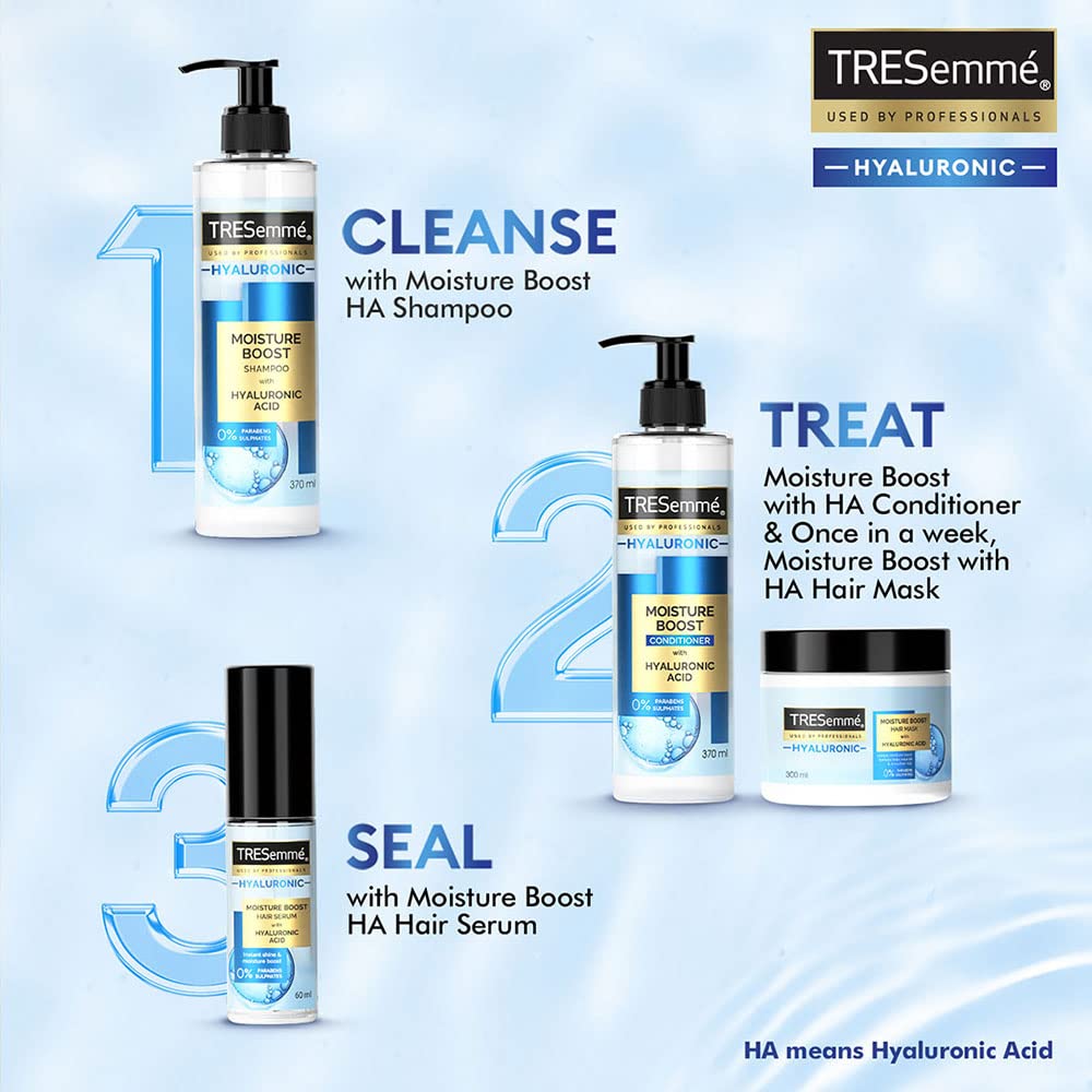 TRESemme Pro Pure Moisture Boost Shampoo|| with Aloe Essence|| Sulphate Free & Paraben Free|| for Dry Hair|| 370 ml