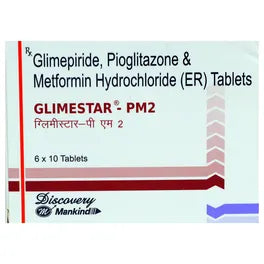 Glimestar-PM2 Tablet ER – 10 Tablets for control blood sugar level