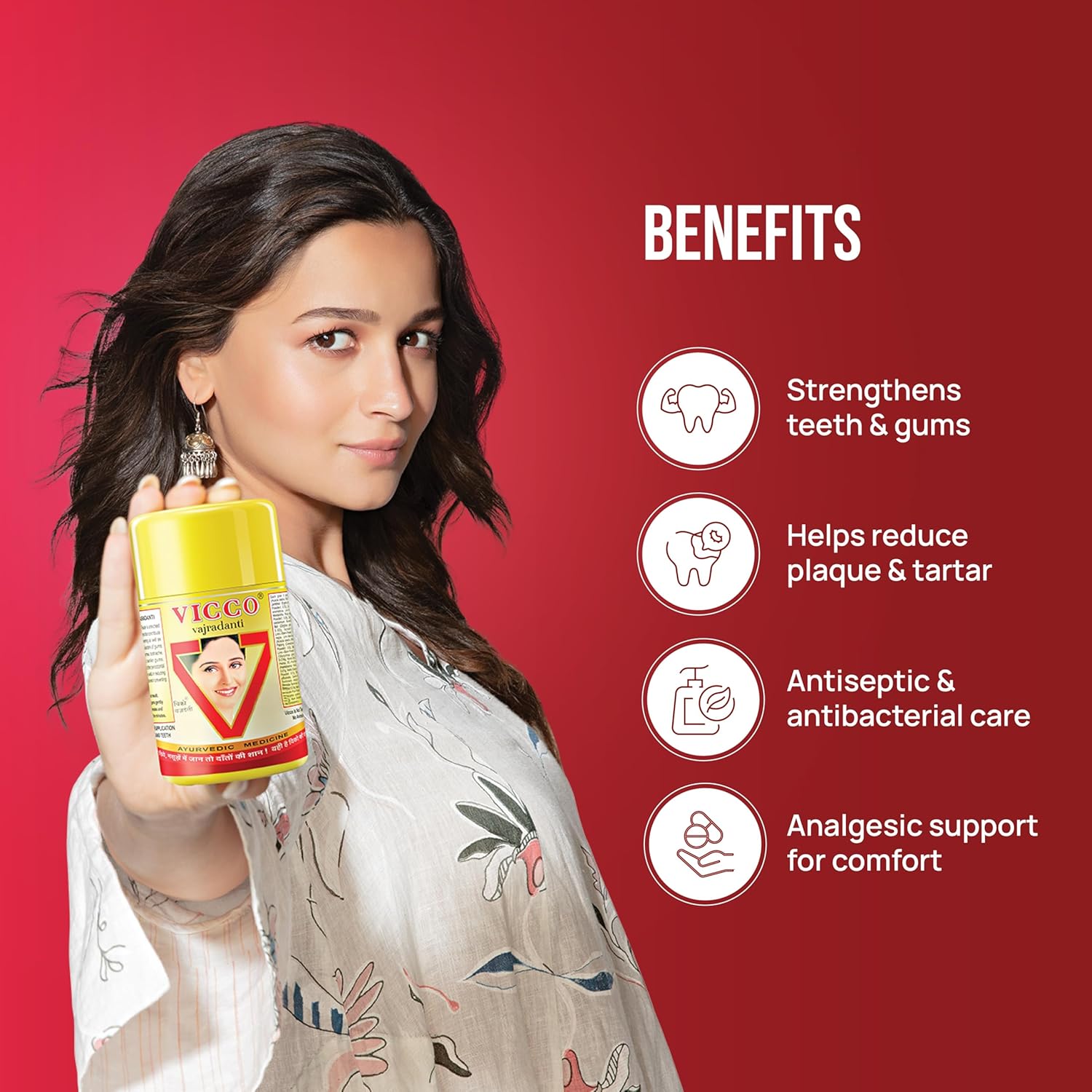 Vicco Vajradanti Powder I Ayurvedic Tooth Powder 200g