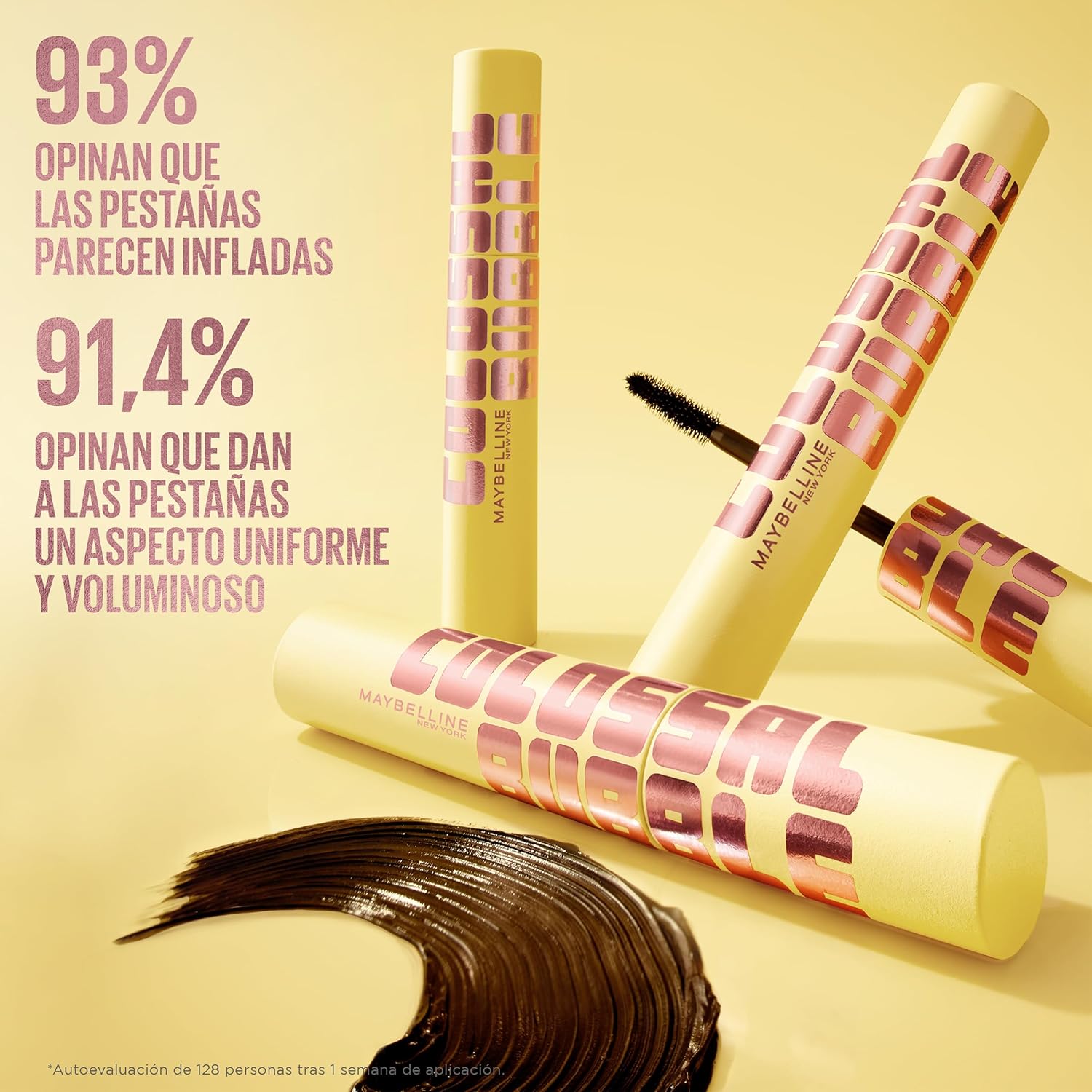 Maybelline New York Colossal Bubble Volumizing Mascara Waterproof, Noir black, Volumizing, 8.75 ml