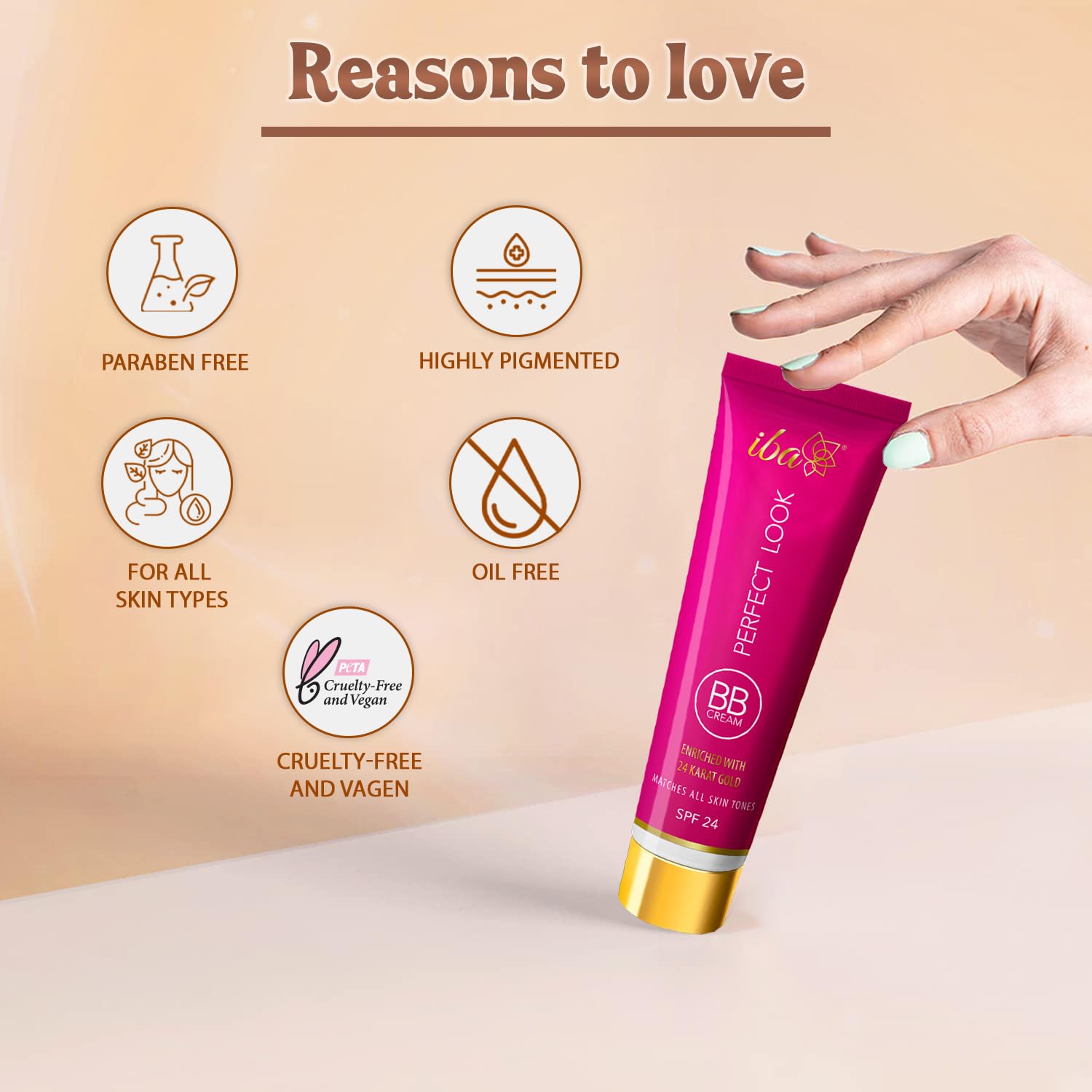 Iba Perfect Look BB Cream With 24 Karat Gold 30g