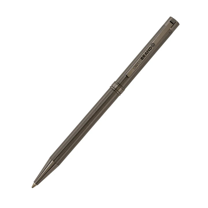 SWISSBRAND Glide 2530 Gunmetal finish Ballpoint Pen with Gunmetal trim