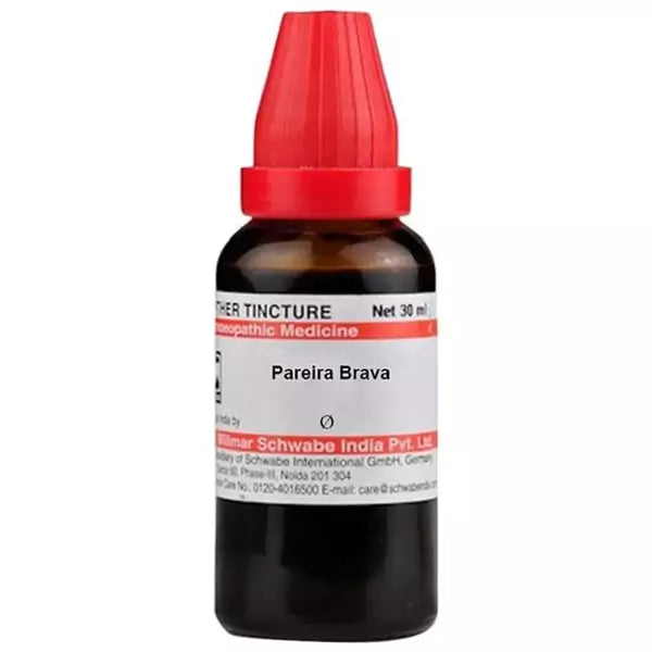 Dr Willmar Schwabe India Pareira Brava Mother Tincture (Q) (30ml) for urinary tract disorders itching