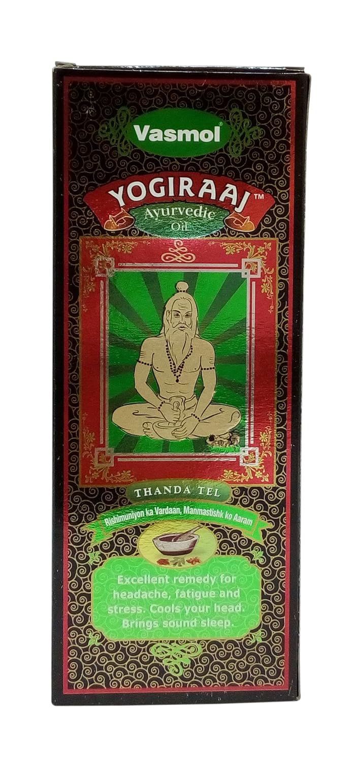 Vasmol Yogiraaj Ayurvedic Hair Oil - Thanda Tel, 200ml
