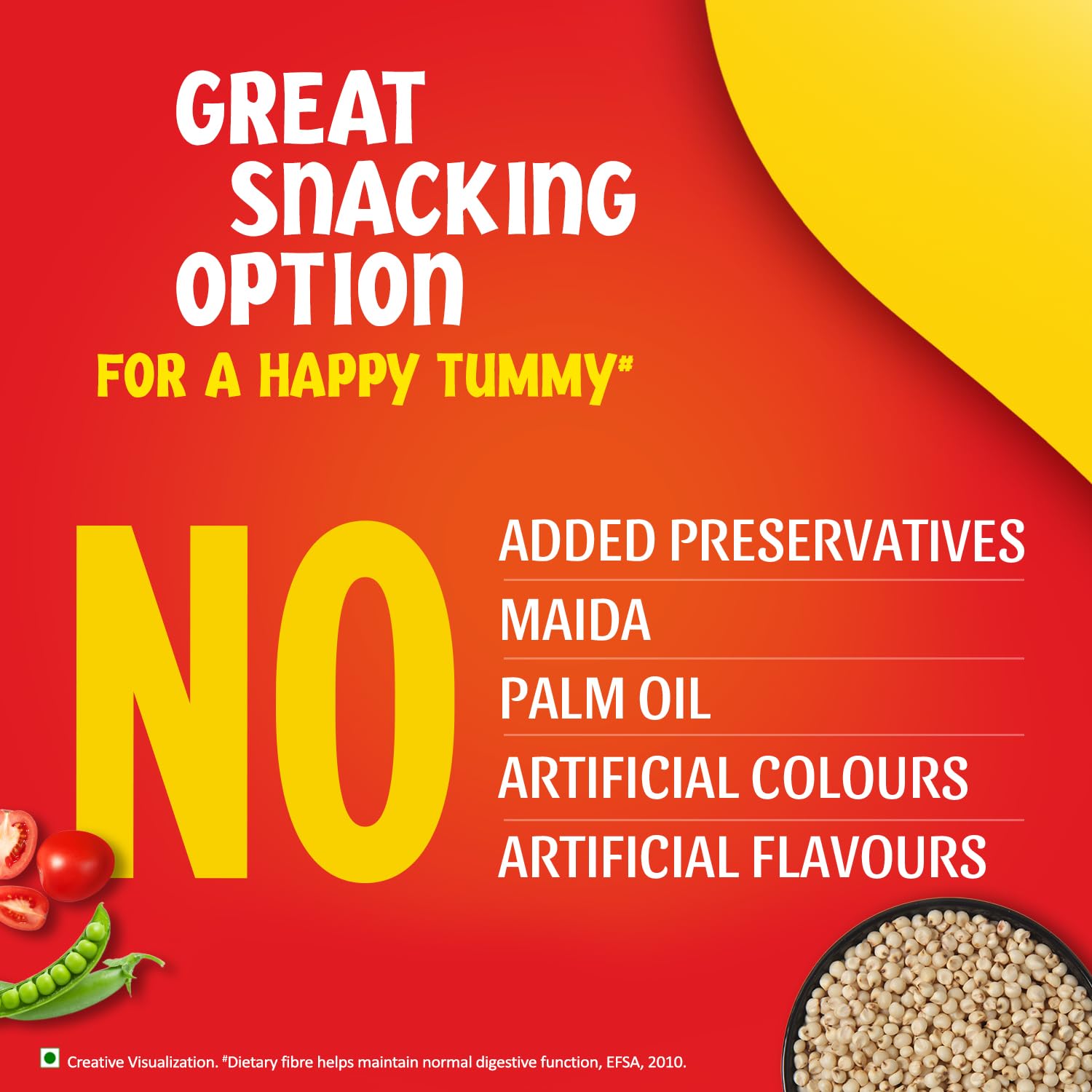 Saffola Masala Millets Tomato Delight| Lower in calories, Rich in Fibre | Yummy Millets for Happy Tummy, 35g