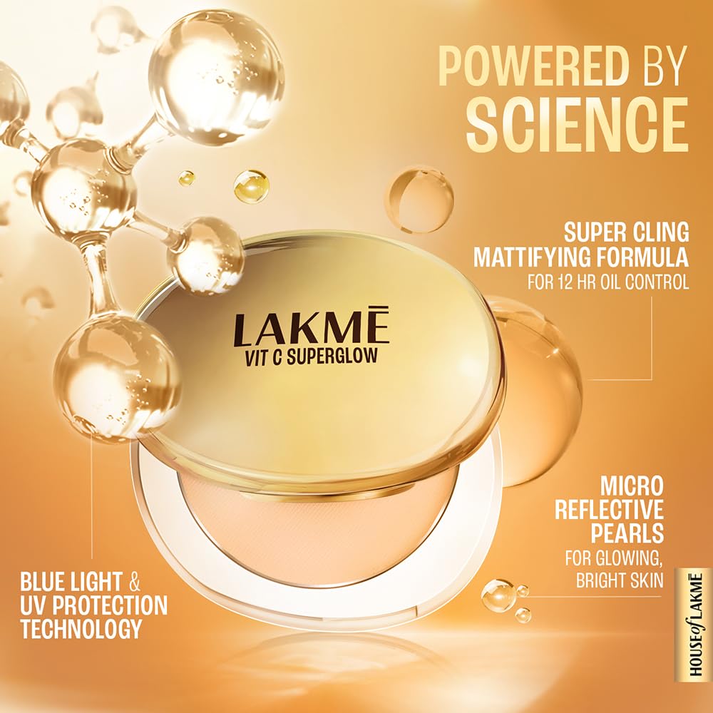 Lakme Superglow Vit C Compact Ivory10 8gm