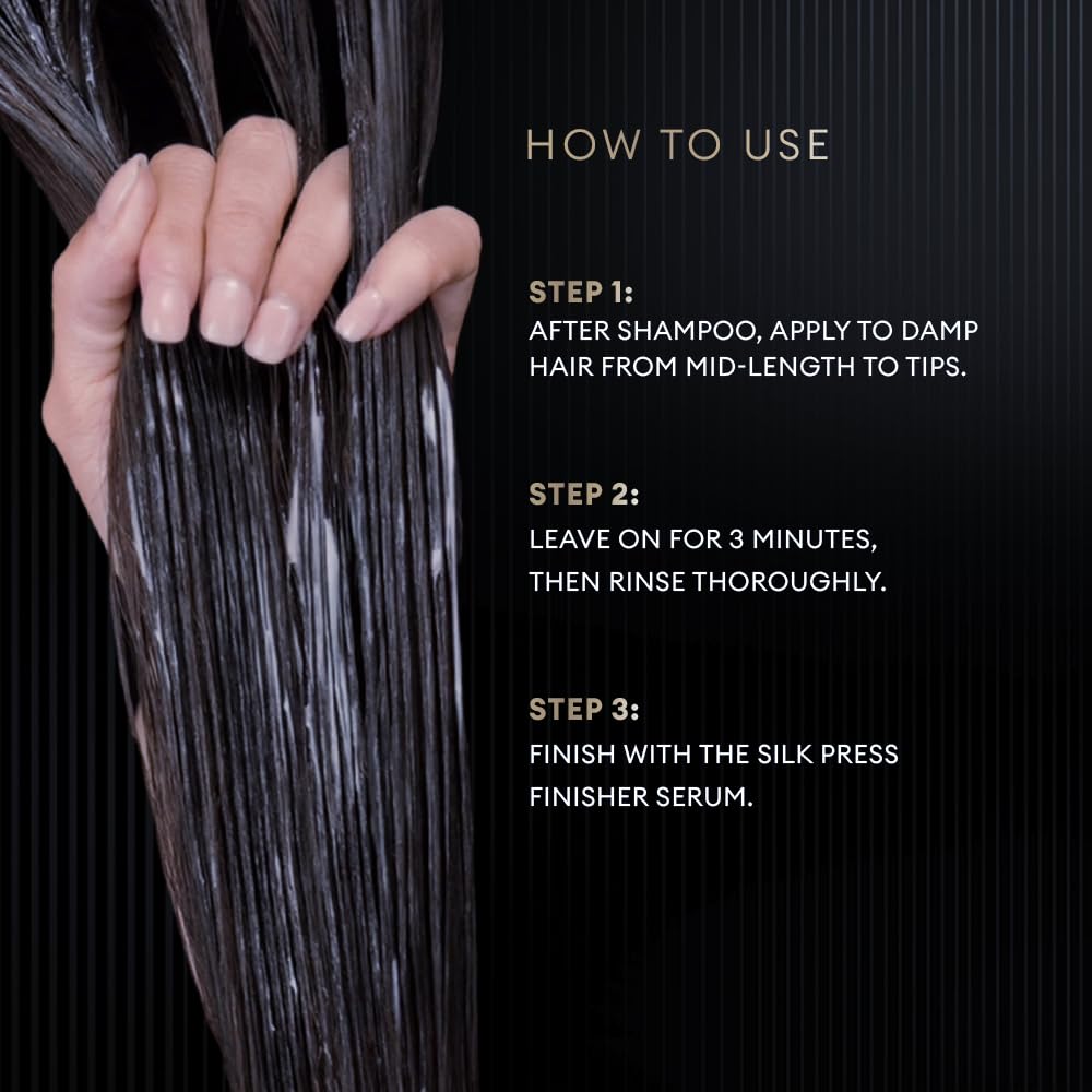 TRESemme Silk Press Sculpting Hair Mask 200ml | Intense Nourishing Hair Mask | Intense Smoothening | Smoother and Shinier | Sleeker Hair