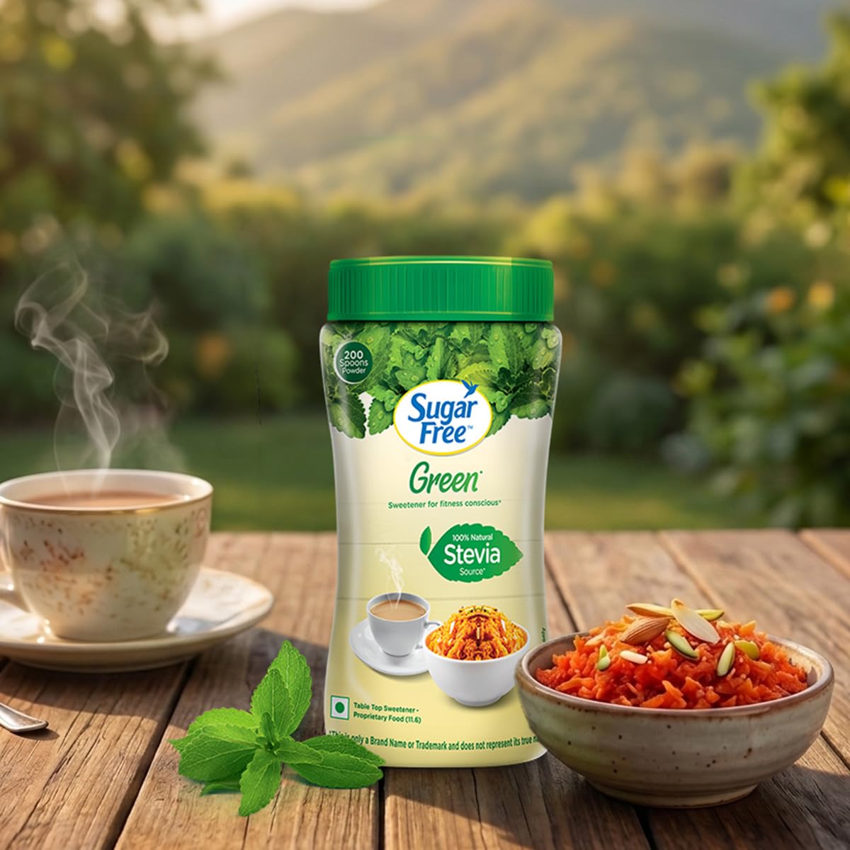Sugar Free Green Stevia Jar, 200 g