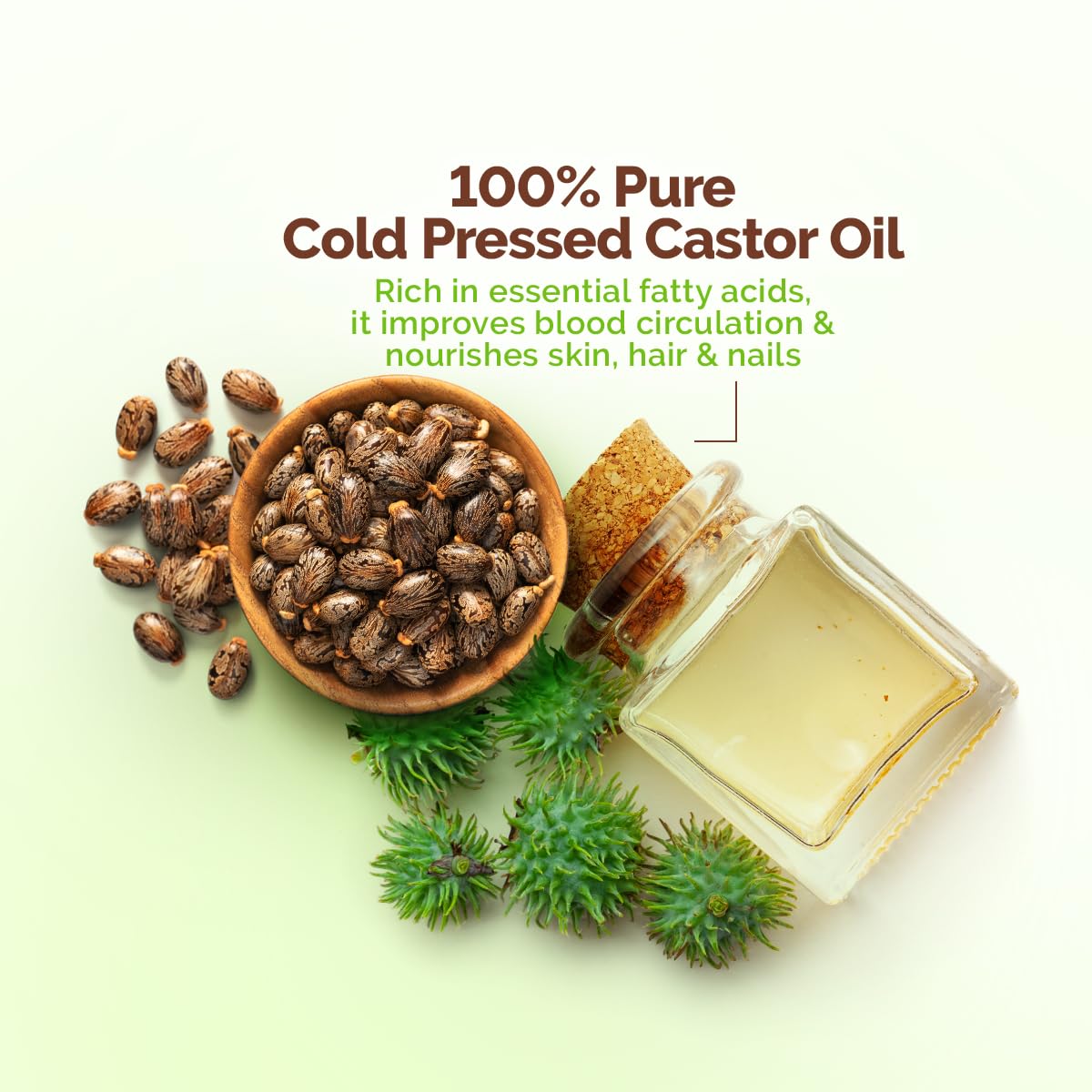 Mamaearth Castor Oil with 100% Pure Cold Pressed Castor Oil For Skin, Hair & Nails - 150 ml