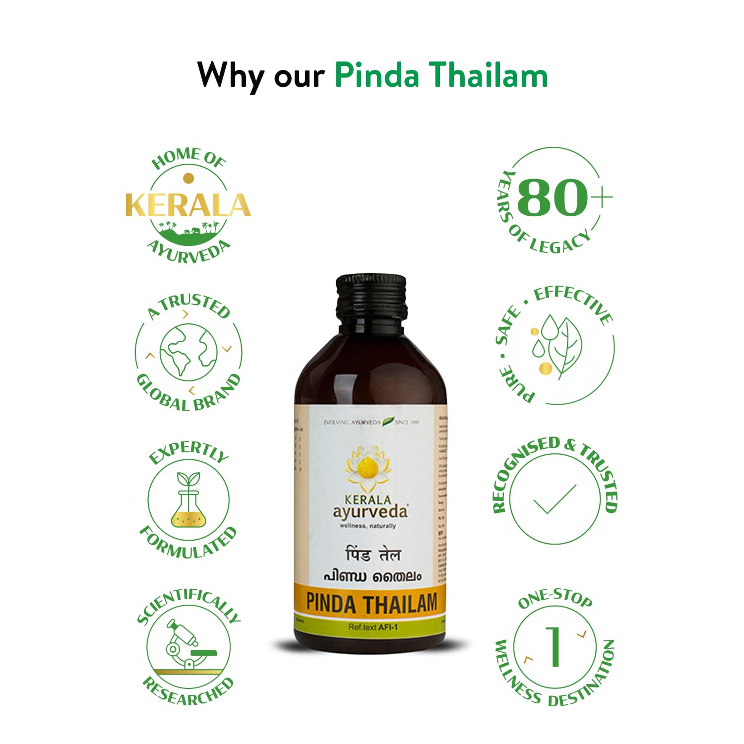 Kerala Ayurveda Pinda Thailam - 200 ml