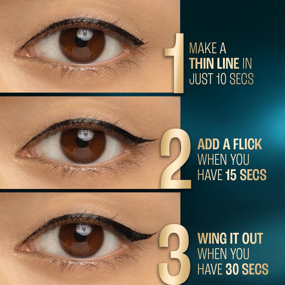 LAKME 9to5 Eyeconic Waterproof Liquid Eyeliner, Intense Black, 4.5 ml